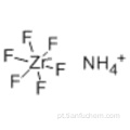 Hexafluorozirconato de amónio CAS 16919-31-6